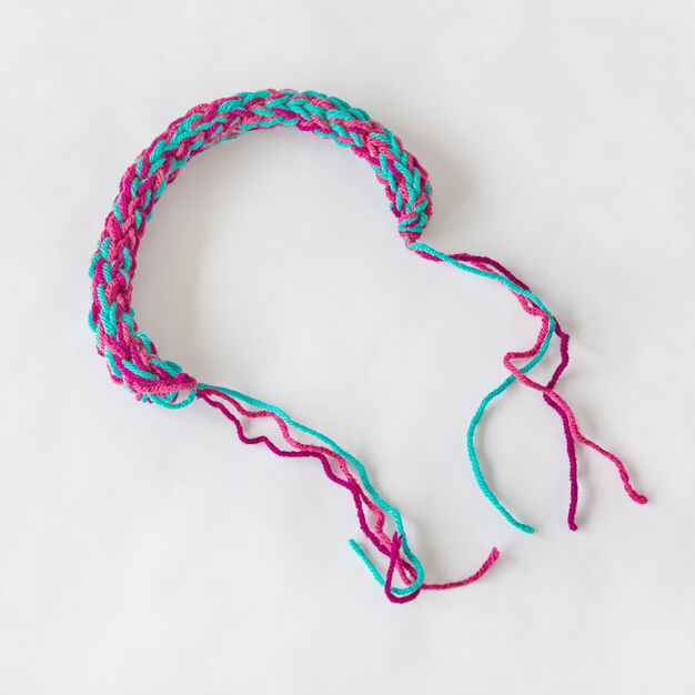 Colorful Finger Knit Headband