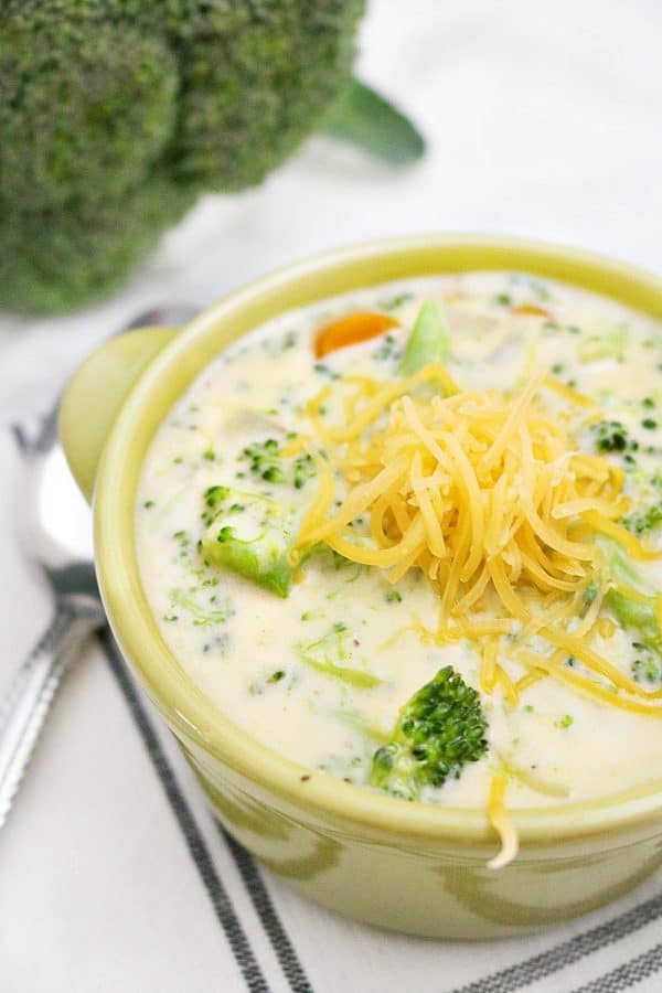 Broccoli cheddar soup is a quick, creamy dish for the cold winter days