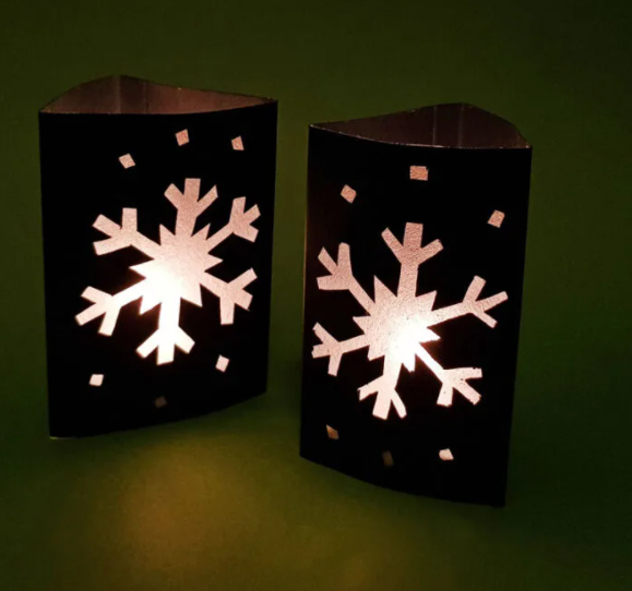 DIY Snowflake Lanterns