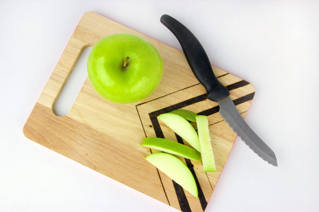 DIY wood burned cutting board