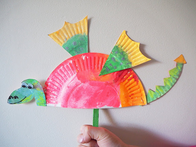 Race to the Edge Inspired Simple Paper Plate Dragon Craft