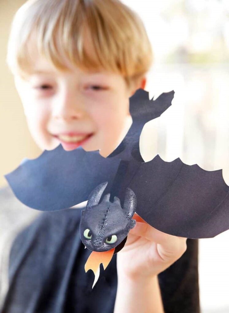 Adorable Toothless Dragon Craft for Kids