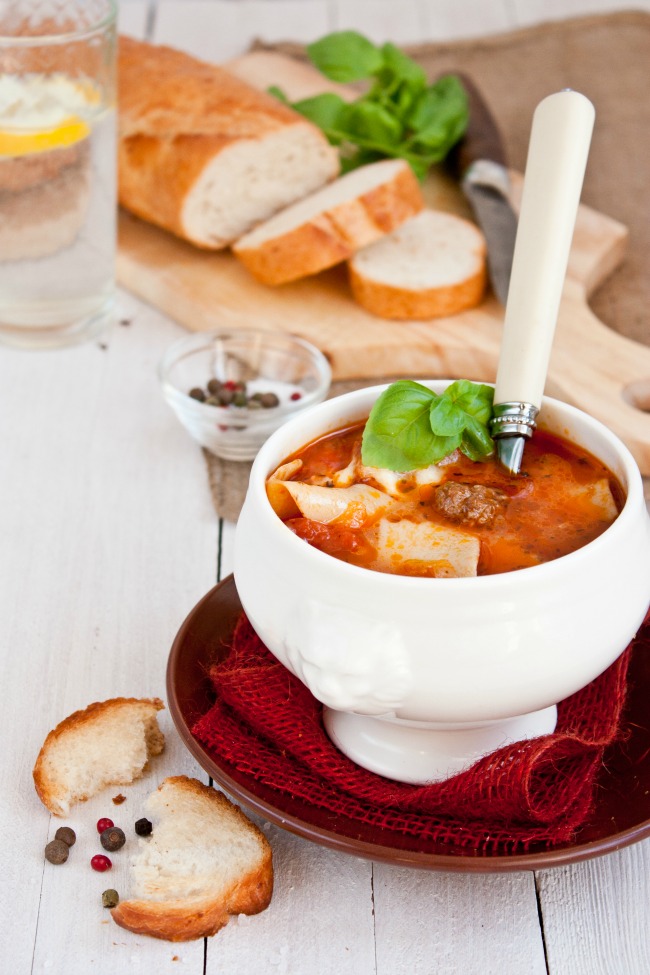 One Pot Hearty Lasagne Soup Recipe is a delicious and easy to prepare meal for the family
