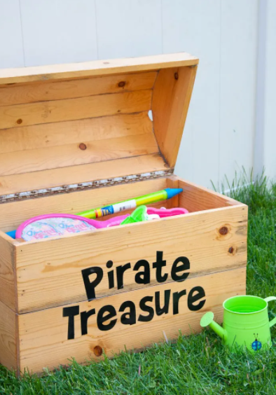 DIY Treasure Chest Toy Box For Kids