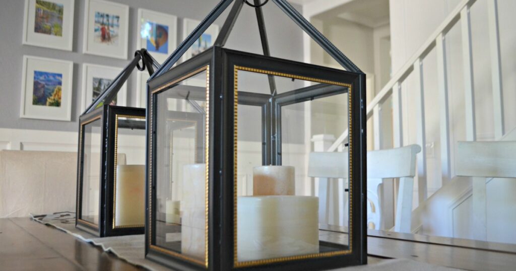 Dollar Store Frames Trendy Decorative Lantern