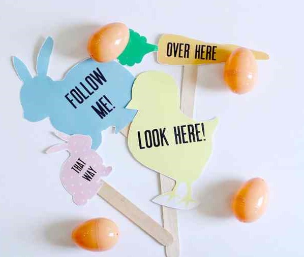 EASTER EGG HUNT SIGNS fun activity for family and friends