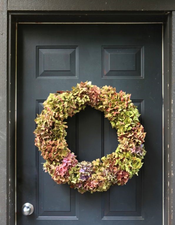 easy hydrangea wreath