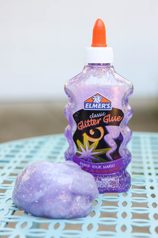 Mess free glitter slime