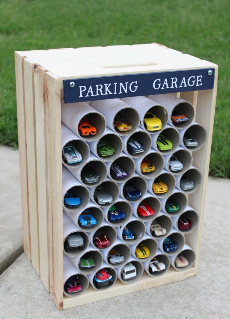 DIY Wooden Crate Storage and Display for Hot Wheels Cars