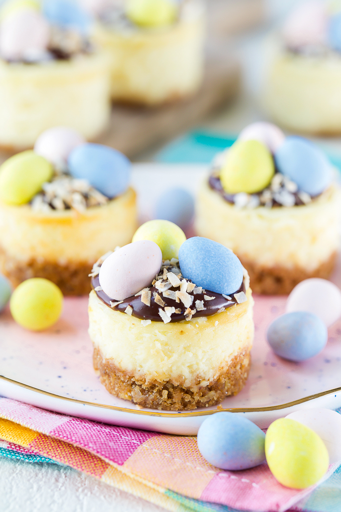 easy Cadbury Mini Eggs Cheesecake perfect for Easter party