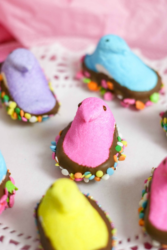 Chocolate Dipped Peeps a perfect treats for Easter