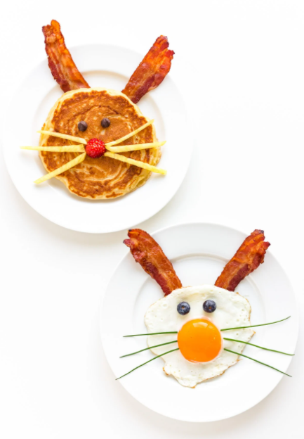 super cute Easter Bunny Themed Breakfast for Kids