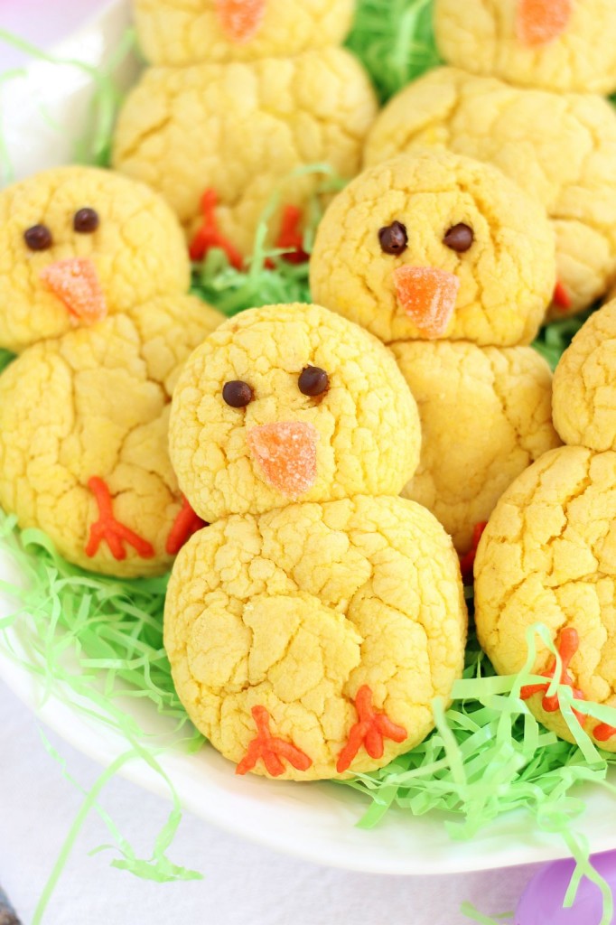 adorable Easter chick cookies