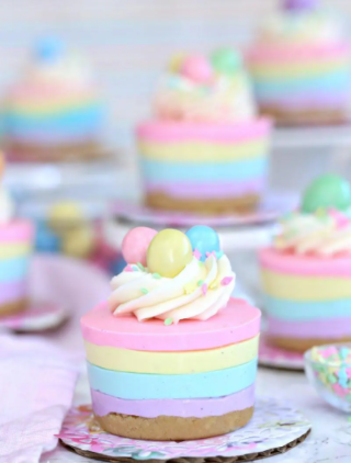 Easter No-Bake Mini Cheesecakes Easy and Delicious Dessert 