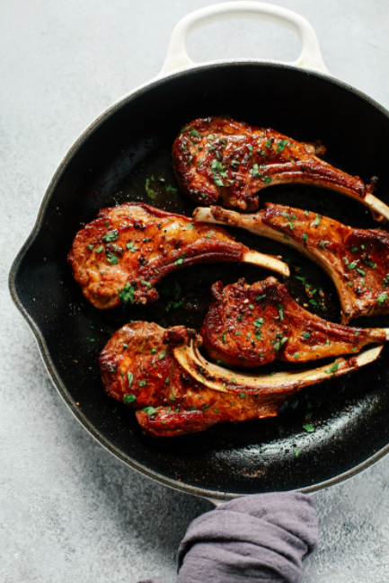 Easy delicious and healthy Garlic Butter Lamb Chops recipe for dinner
