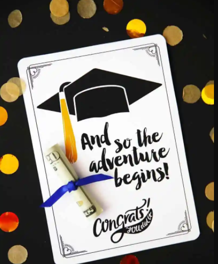 DIY Graduation Cards with Positive Quotes For Gifts