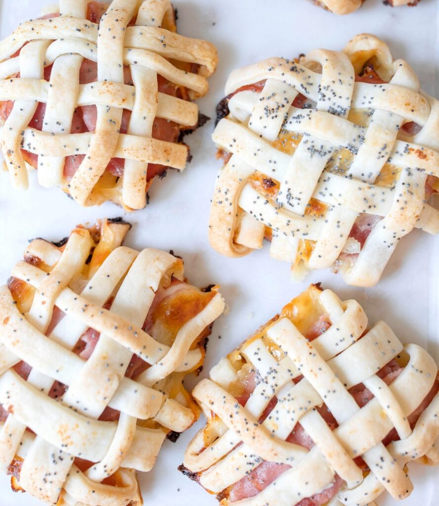 Ham and Cheese Basket Pies Fun Easter Brunch