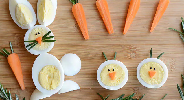 Family Favorite Hard-Boiled Egg Chicks And Bunnies Recipe Healthy Treat for Kids