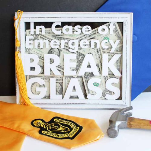 unique money shadowbox graduation gift