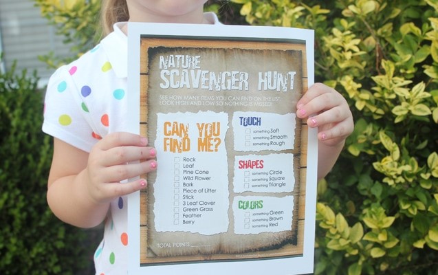 Nature Scavenger Hunt Summer Fun Activities for Kids