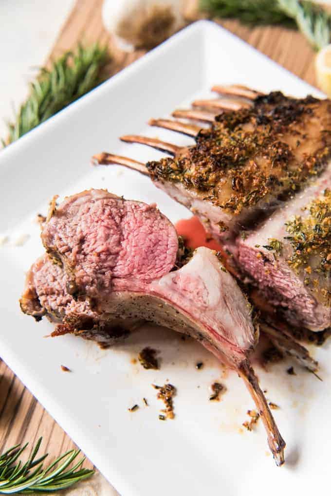 Rosemary & Garlic Oven Roasted Rack of Lamb Easy and Delicious Recipe