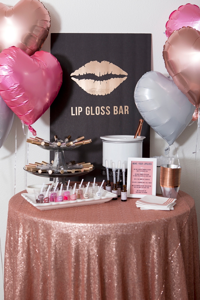 adorable Lip Gloss Favor Bar
