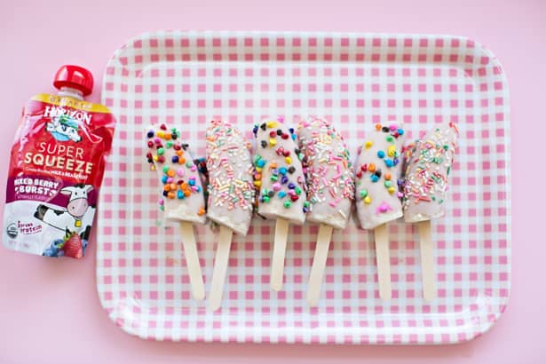 frozen banana pops