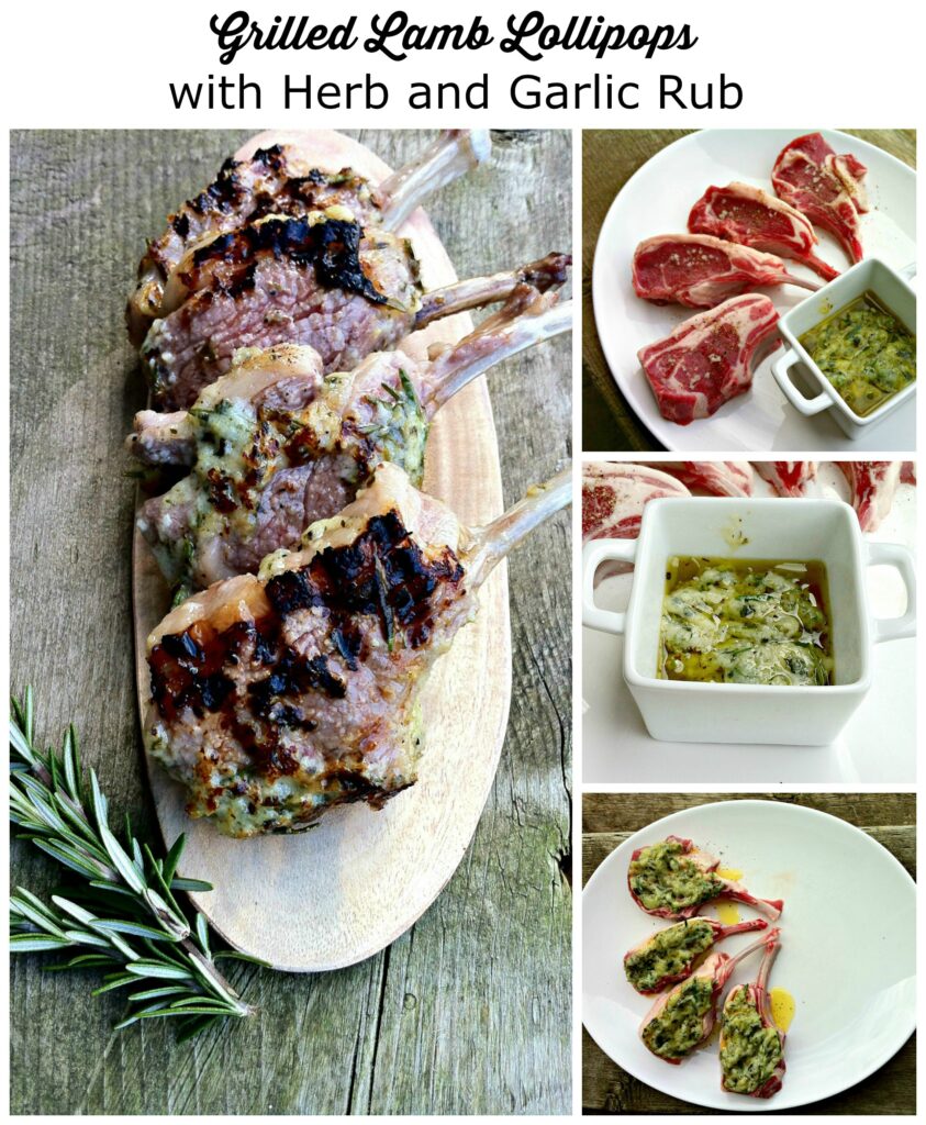 Delicious Grilled Lamb Lollipops with Garlic and Herb Rub Marinade