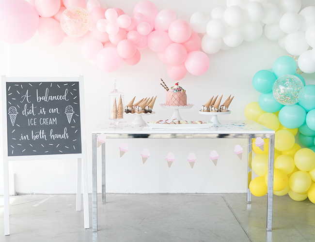 ice cream social bridal shower
