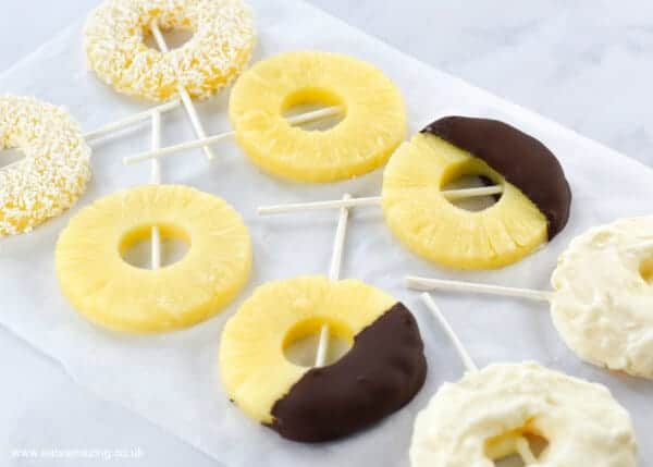 Pineapple ice pops