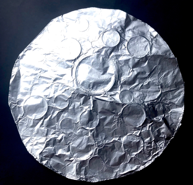 Tin foil moon