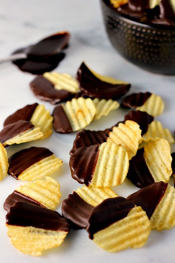 Chocolate Covered Potato Chips
