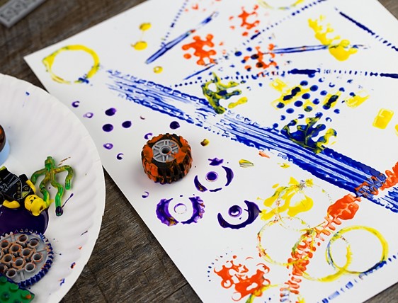 Fun Lego Painting for Kids Art Activity
