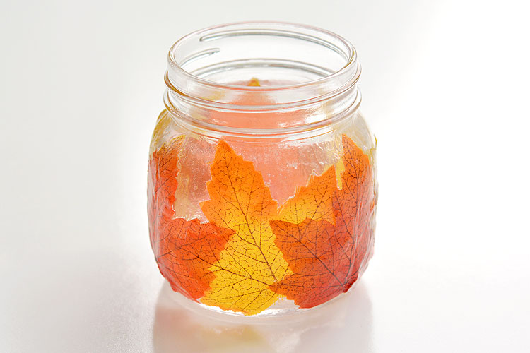 Beautiful Mason Jar Leaf Lanterns For Kids Fall Celebration Craft Decor