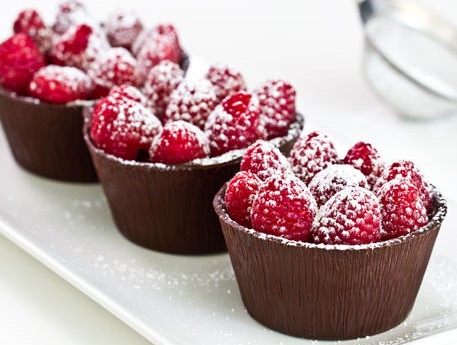 Rich ad Creamy Raspberry Chocolate Cups Recipe