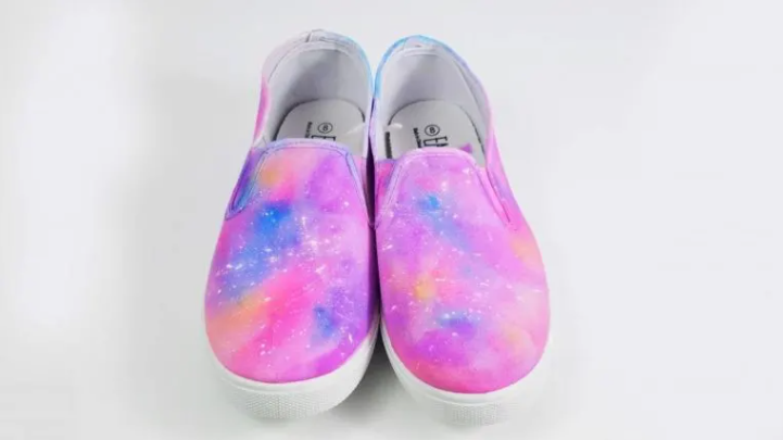 Adorable DIY Unicorn Galaxy Watercolor Shoes