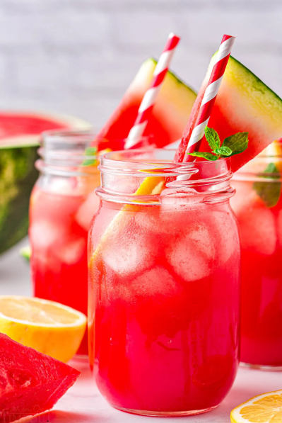 Watermelon Lemonade the perfect summer drink 