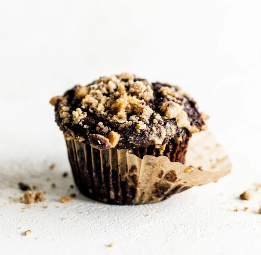 Chocolate Coffee Toffee Crunch Muffins
