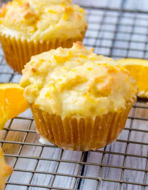 Glaze orange muffins