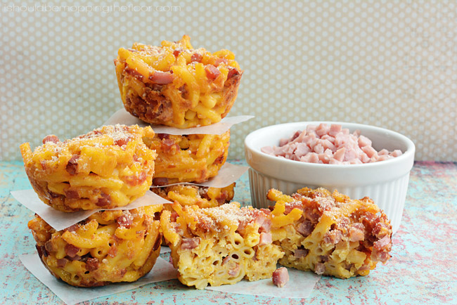 Ham and Mac and Cheese Lunchbox Muffins