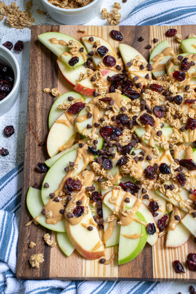 Healthy apple nachos a fun and fresh fall snack 