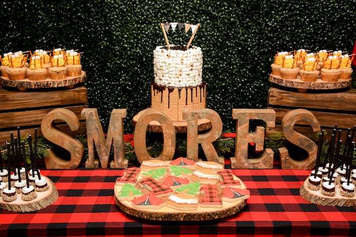 “Happy Camper” Rustic Camping Birthday Party