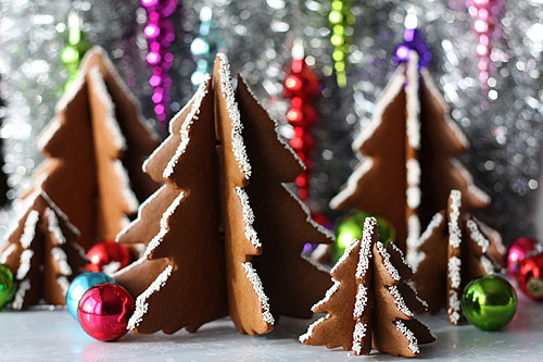  3D Christmas Tree Gingerbread Cookies for Christmas