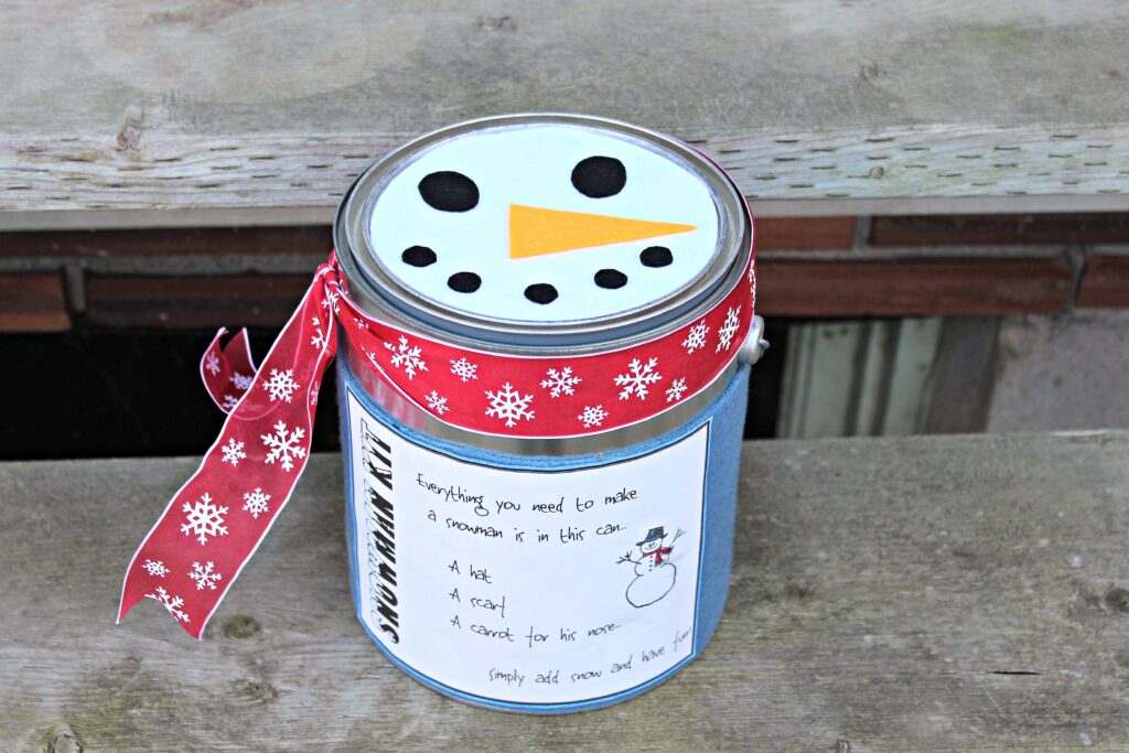 DIY Build a Snowman Kit a perfect gift for the whole family