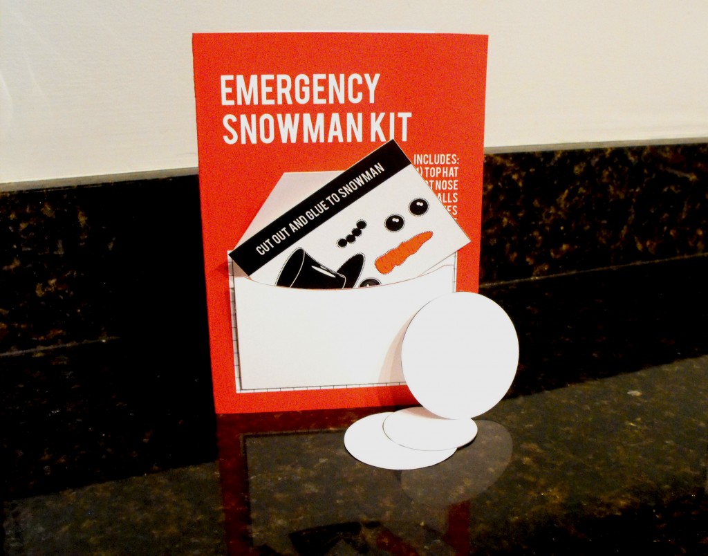 Emergency Snowman card the perfect Wintertime card 