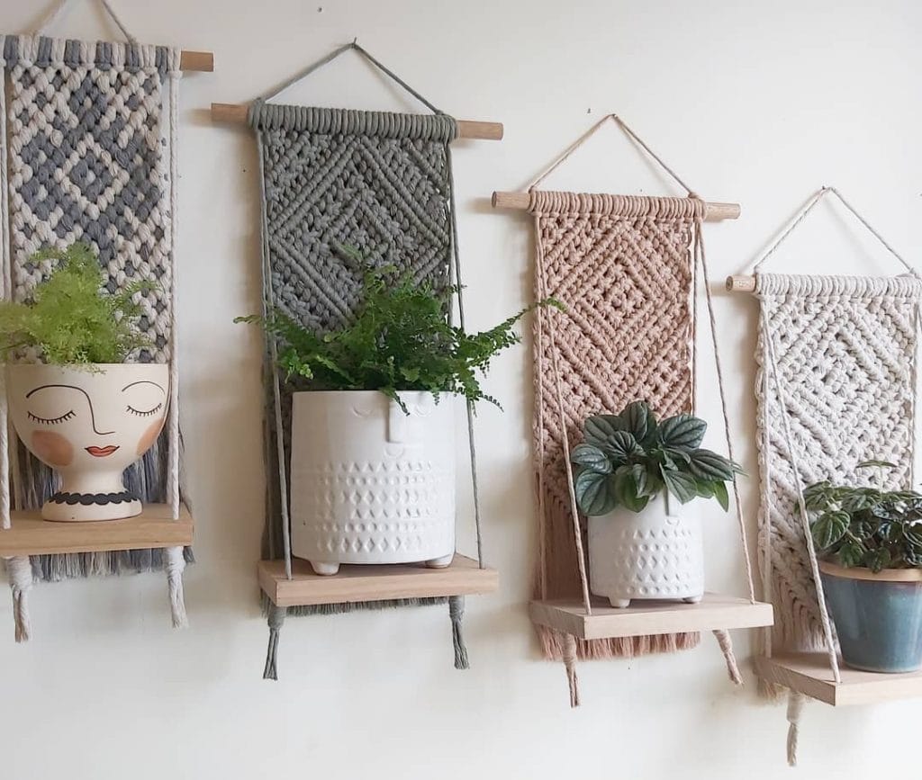 Macrame Hanging Plant Wall Growing 