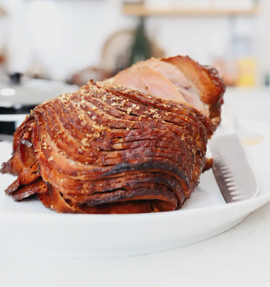Delicious spiced glazed ham perfect for holiday