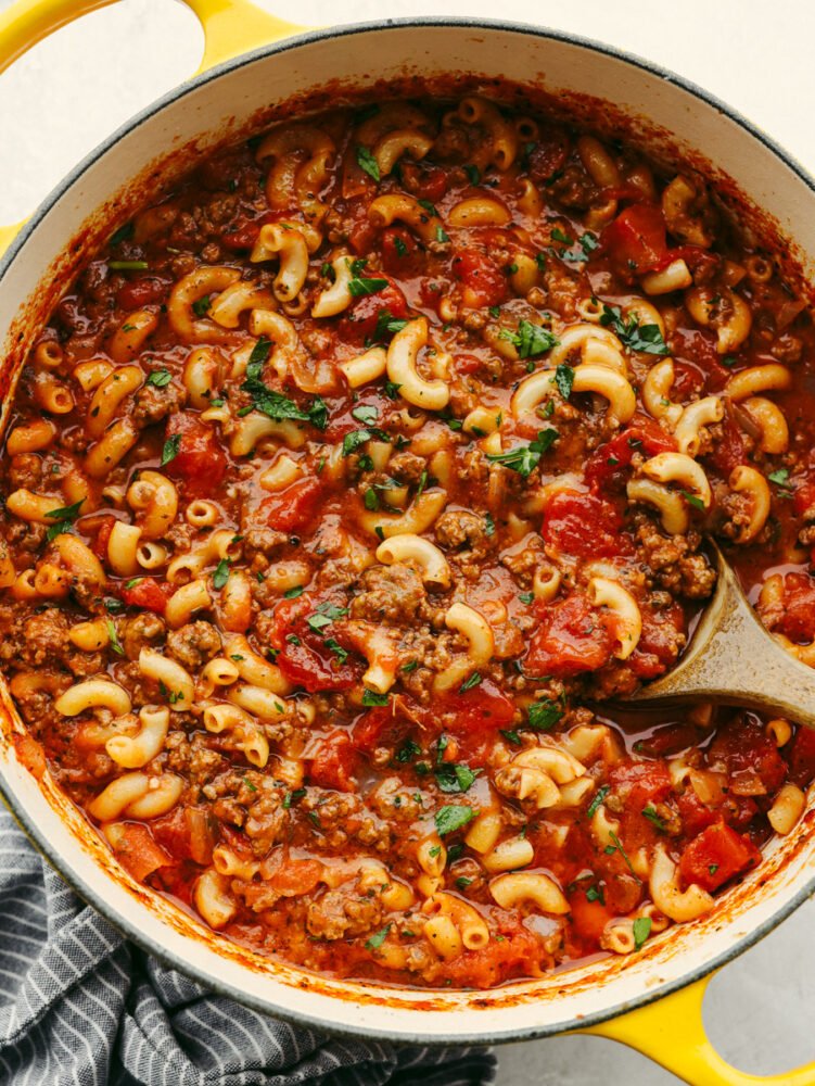 Classic American goulash delicious and perfect for the cold winter months