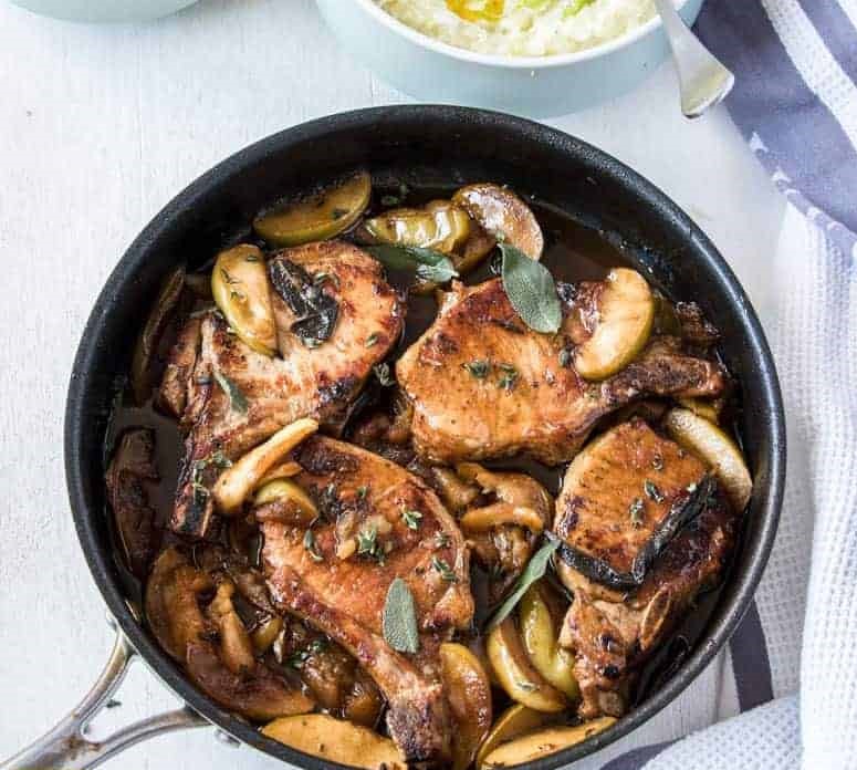 Apple Pork Chops easy to prepare and so incredibly delicious winter dinner