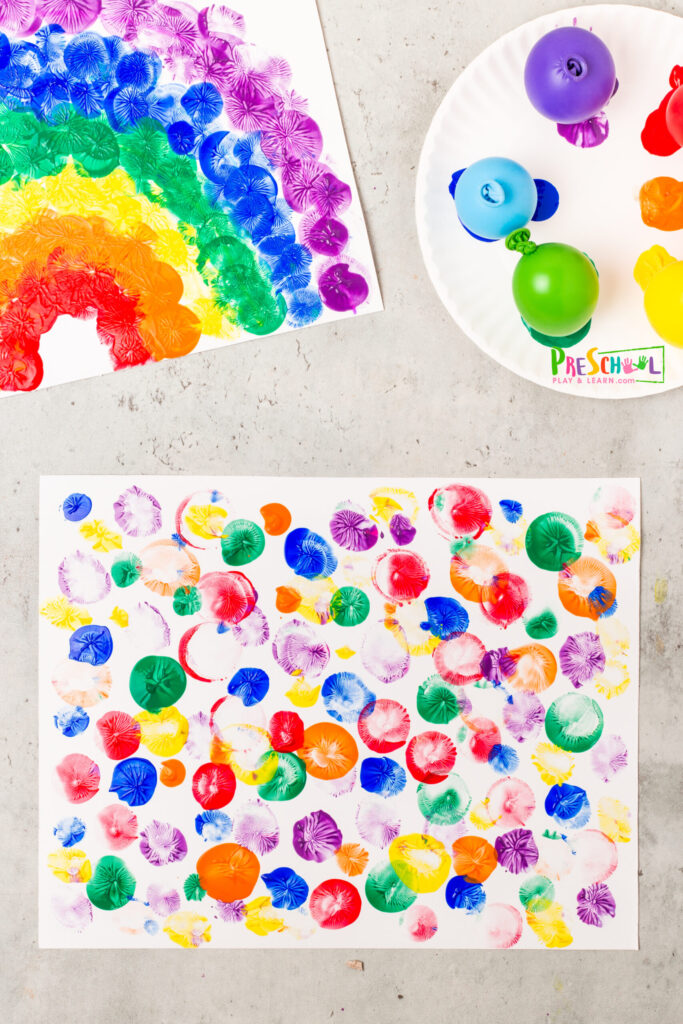 balloon painting fun summer activity for kids